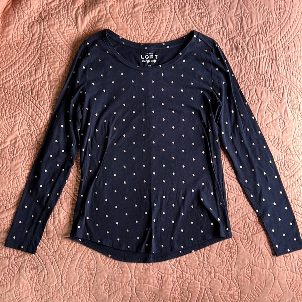 EUC Loft vintage soft long sleeve Tee
